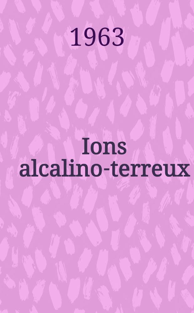 Ions alcalino-terreux