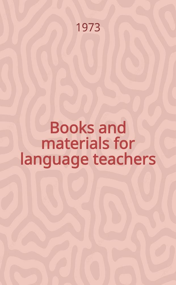 Books and materials for language teachers