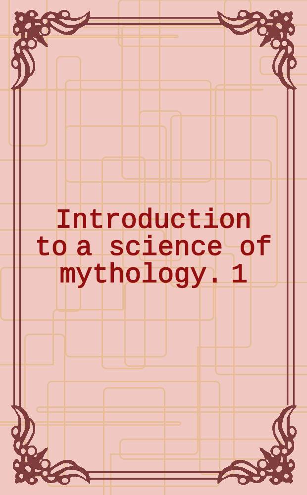Introduction to a science of mythology. 1 : The raw and the cooked