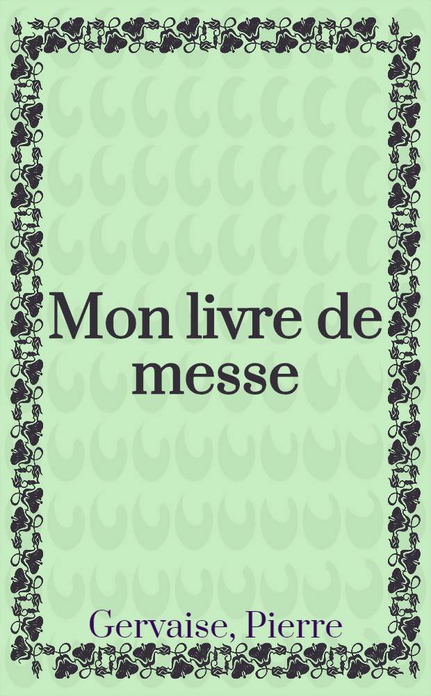 Mon livre de messe
