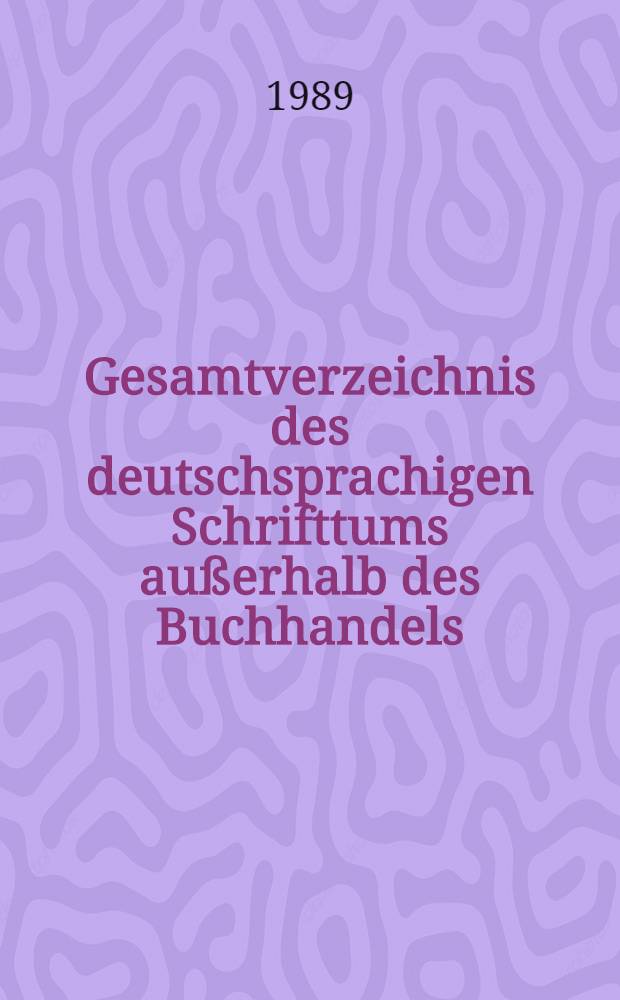 Gesamtverzeichnis des deutschsprachigen Schrifttums außerhalb des Buchhandels (GVB), 1966-1980. 7 : Doku-Eng