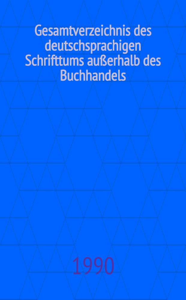 Gesamtverzeichnis des deutschsprachigen Schrifttums außerhalb des Buchhandels (GVB), 1966-1980. 15 : Kles-Leg