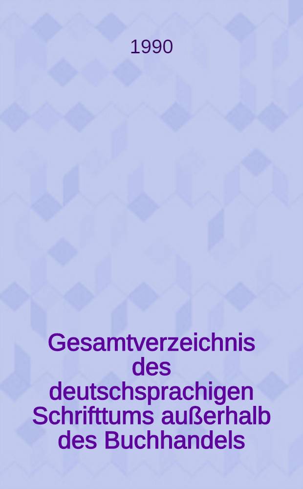 Gesamtverzeichnis des deutschsprachigen Schrifttums außerhalb des Buchhandels (GVB), 1966-1980. 19 : Org-Prob