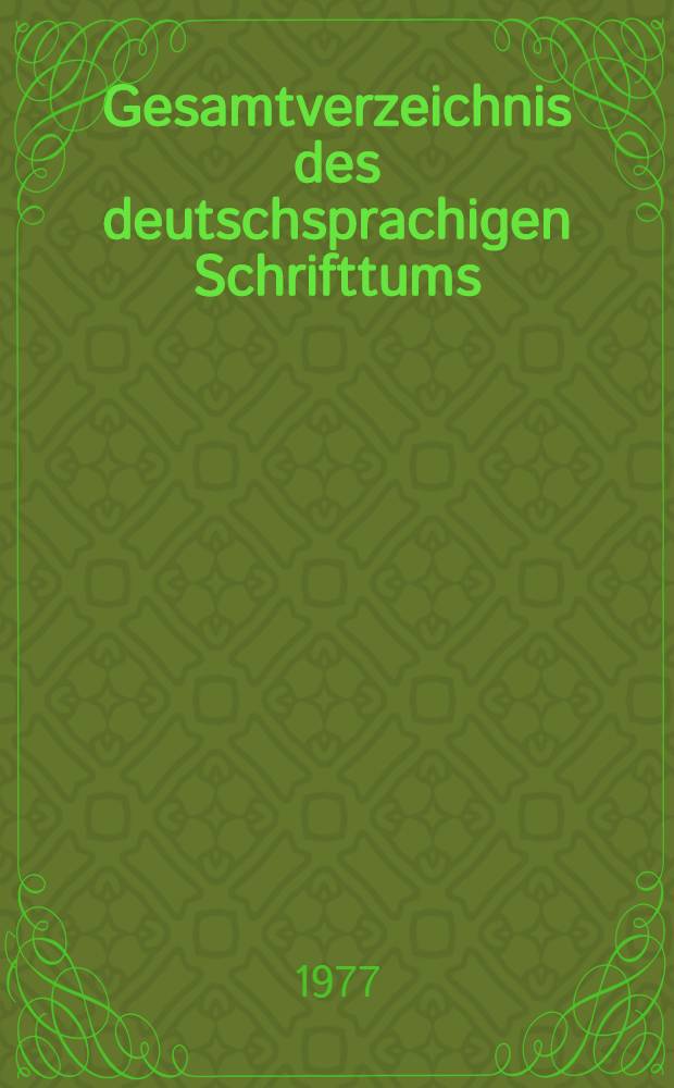 Gesamtverzeichnis des deutschsprachigen Schrifttums (GV) 1911-1965. 49 : H - Haf