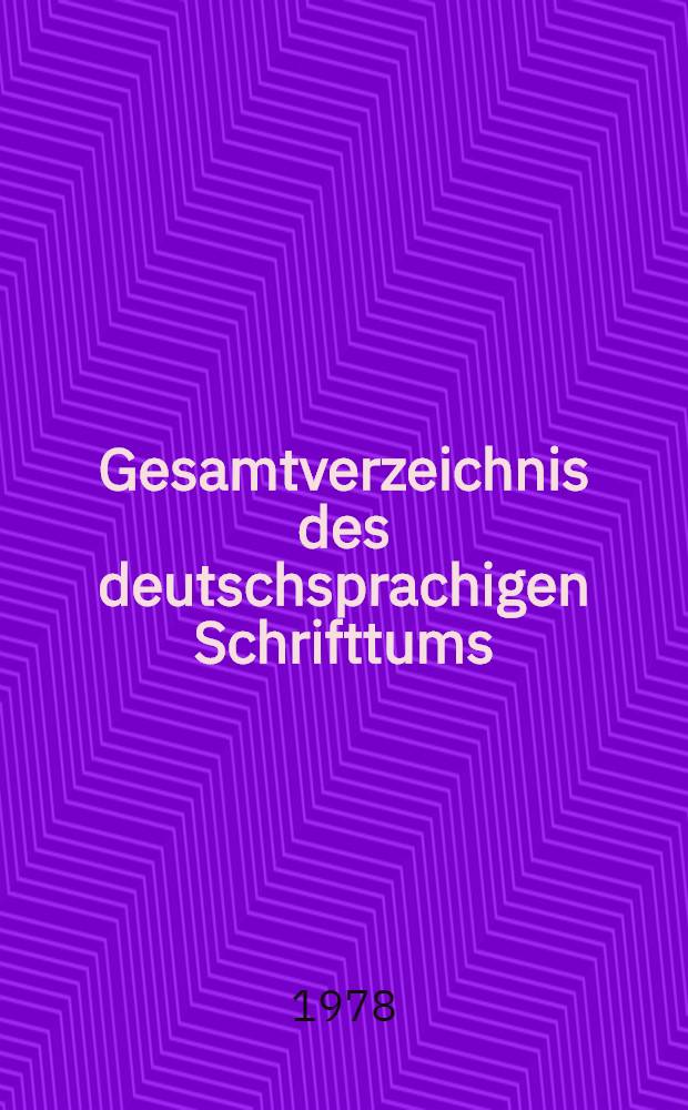 Gesamtverzeichnis des deutschsprachigen Schrifttums (GV) 1911-1965. 61 : J - Jahrb