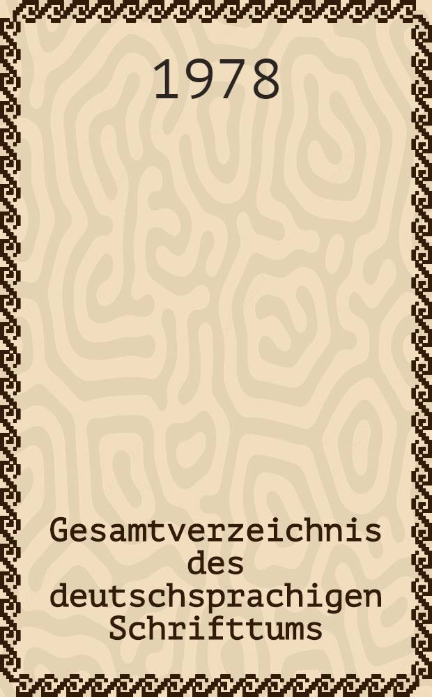 Gesamtverzeichnis des deutschsprachigen Schrifttums (GV) 1911-1965. 62 : Jahre - Jer