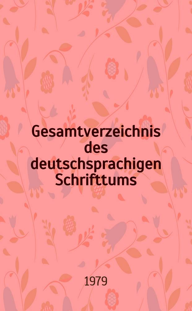 Gesamtverzeichnis des deutschsprachigen Schrifttums (GV) 1911-1965 : Proc - Q