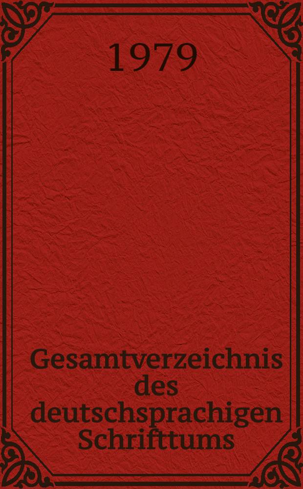 Gesamtverzeichnis des deutschsprachigen Schrifttums (GV) 1911-1965 : Reid - Rh