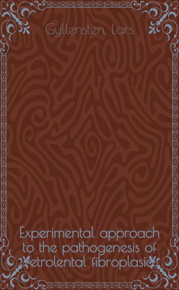 Experimental approach to the pathogenesis of retrolental fibroplasia