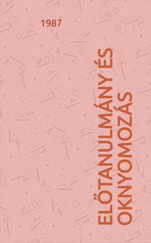 1956 : Előtanulm&aacute;ny &eacute;s oknyomoz&aacute;s