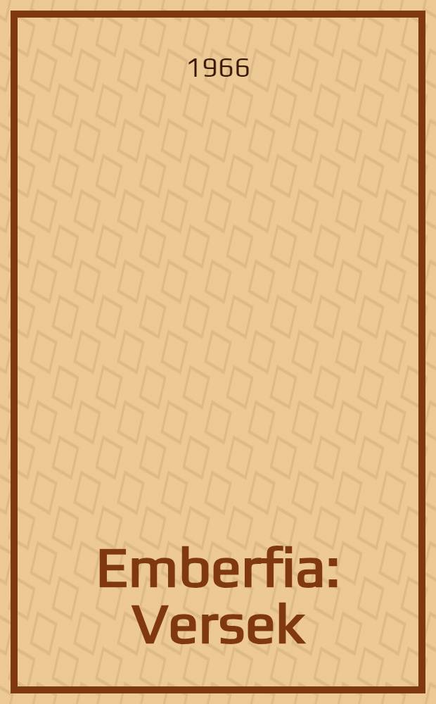 Emberfia : Versek