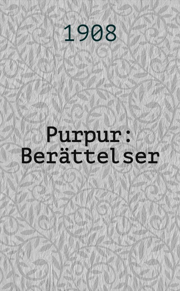 Purpur : Berättelser