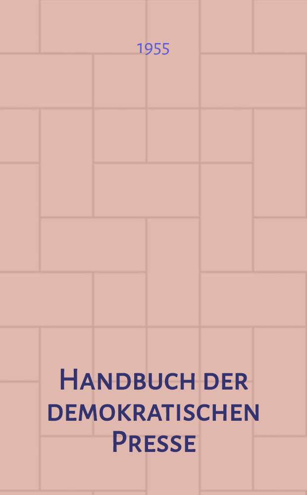 Handbuch der demokratischen Presse