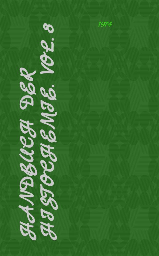 Handbuch der Histochemie. Vol. 8 : Supplements