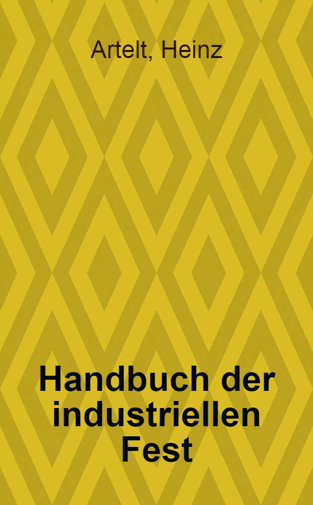 Handbuch der industriellen Fest/Flüssig-Filtration