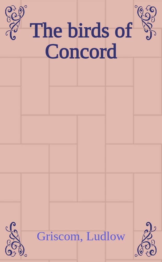 The birds of Concord