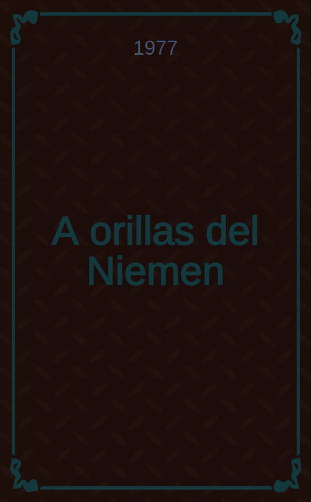 A orillas del Niemen