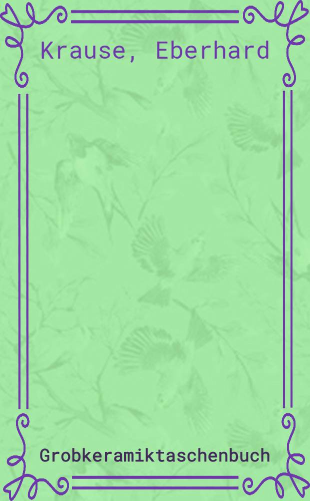 Grobkeramiktaschenbuch
