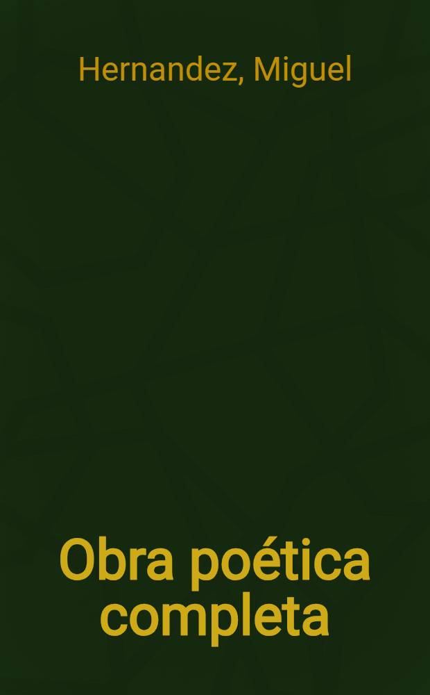 Obra po&eacute;tica completa