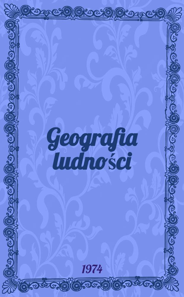 Geografia ludności