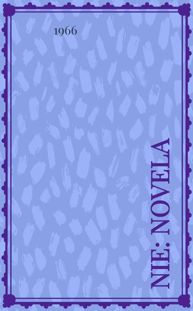 Nie : Novela