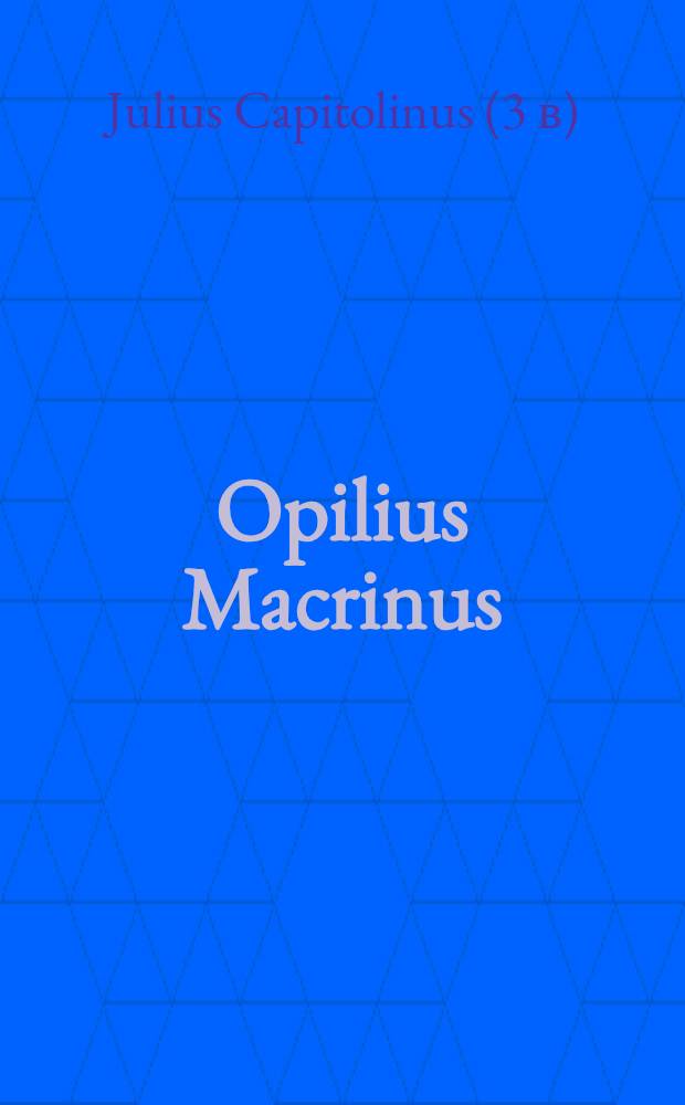 Opilius Macrinus