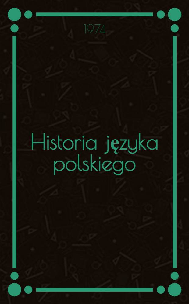 Historia języka polskiego