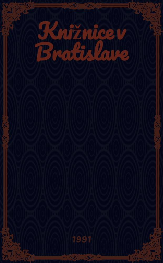 Knižnice v Bratislave