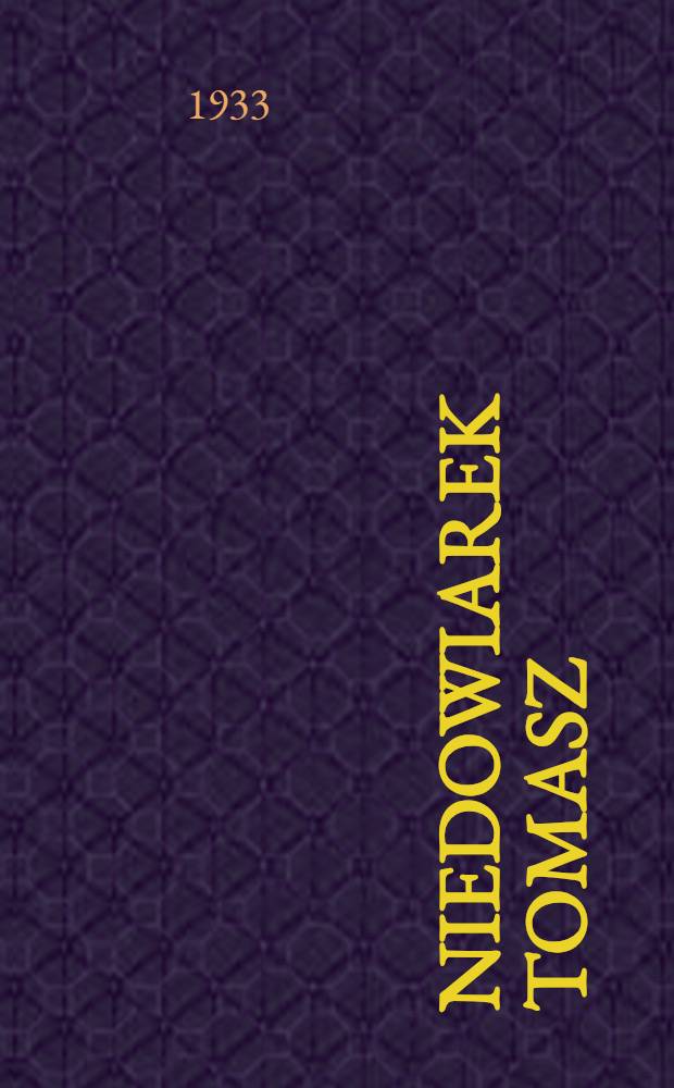 ... Niedowiarek Tomasz