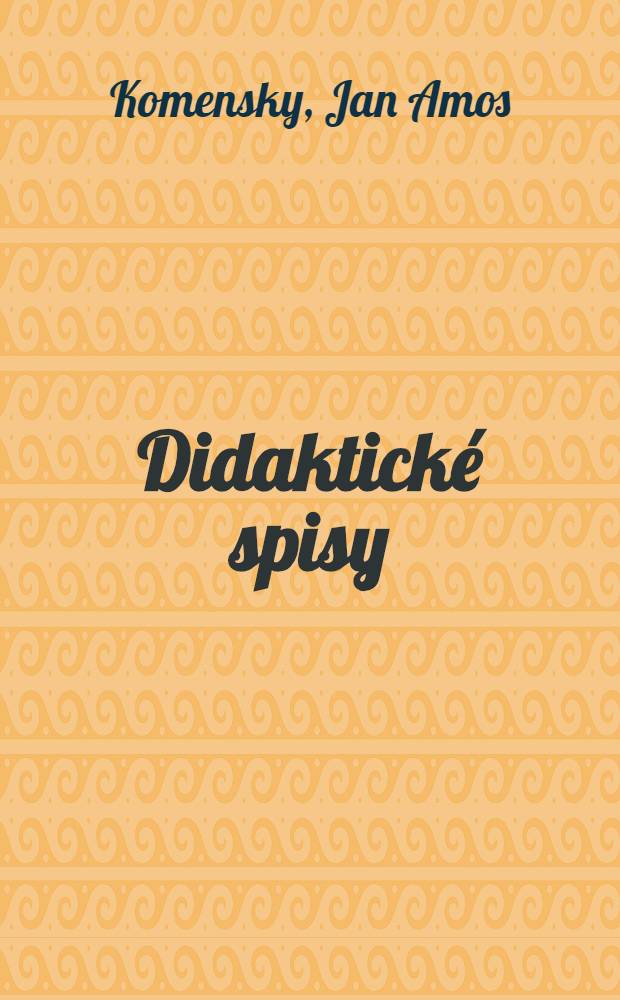 Didaktické spisy