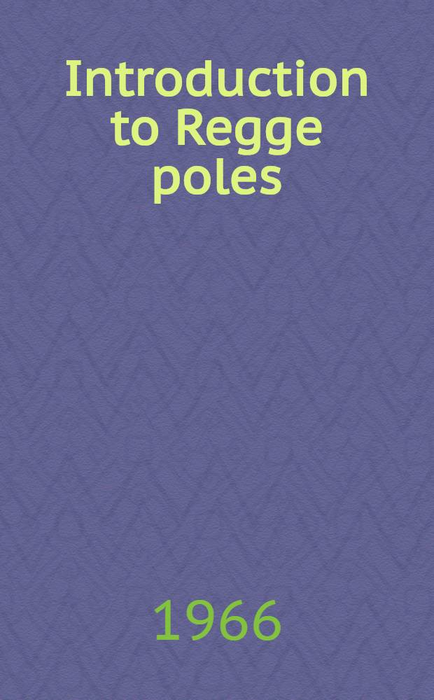 Introduction to Regge poles