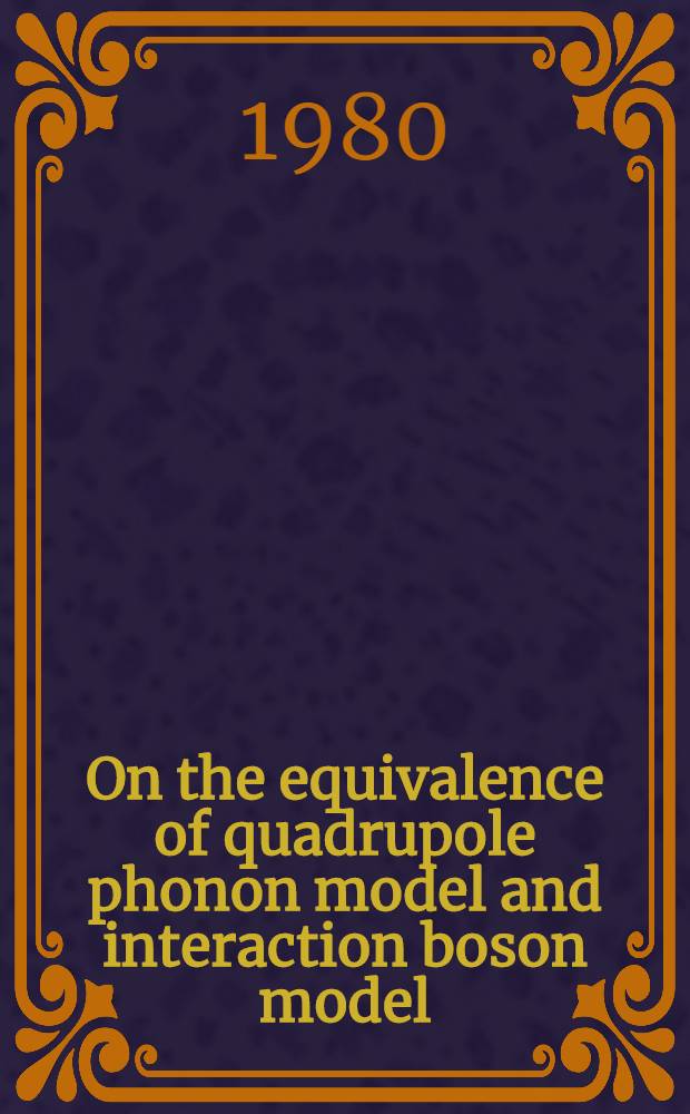 On the equivalence of quadrupole phonon model and interaction boson model