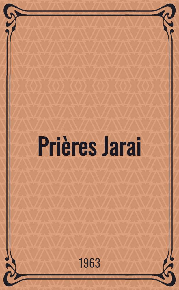 Prières Jarai