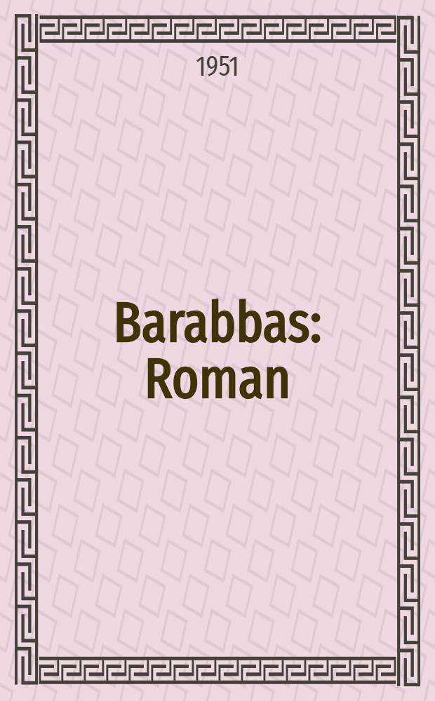Barabbas : Roman