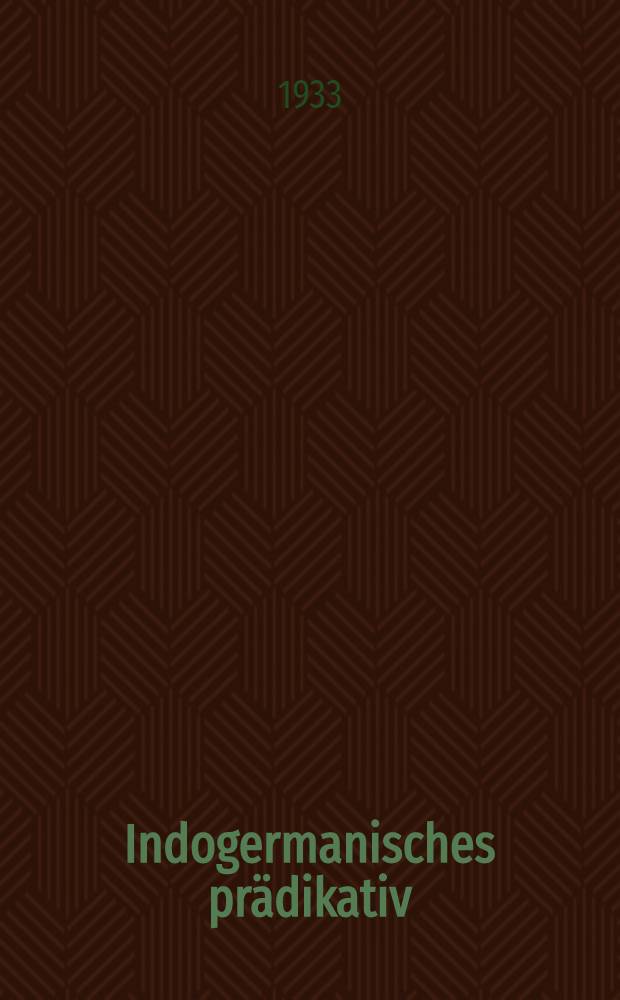 Indogermanisches prädikativ