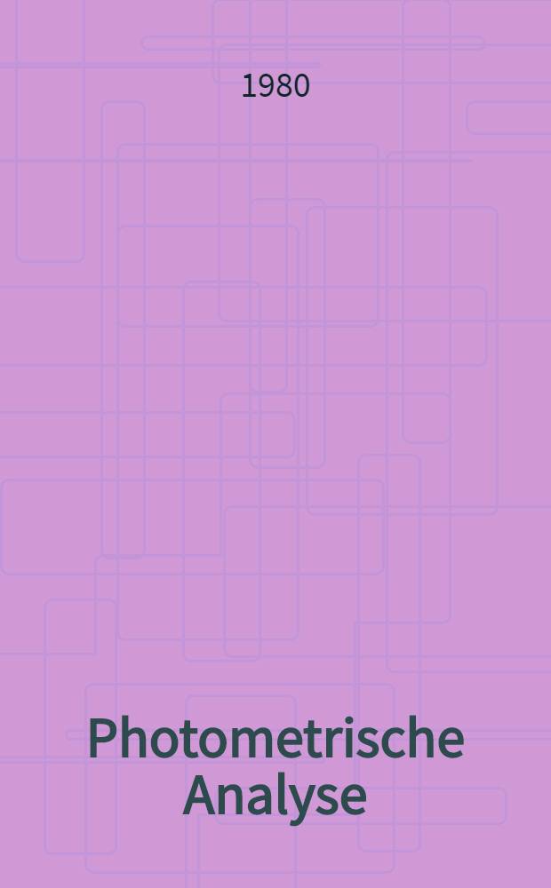 Photometrische Analyse