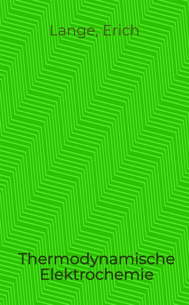 Thermodynamische Elektrochemie