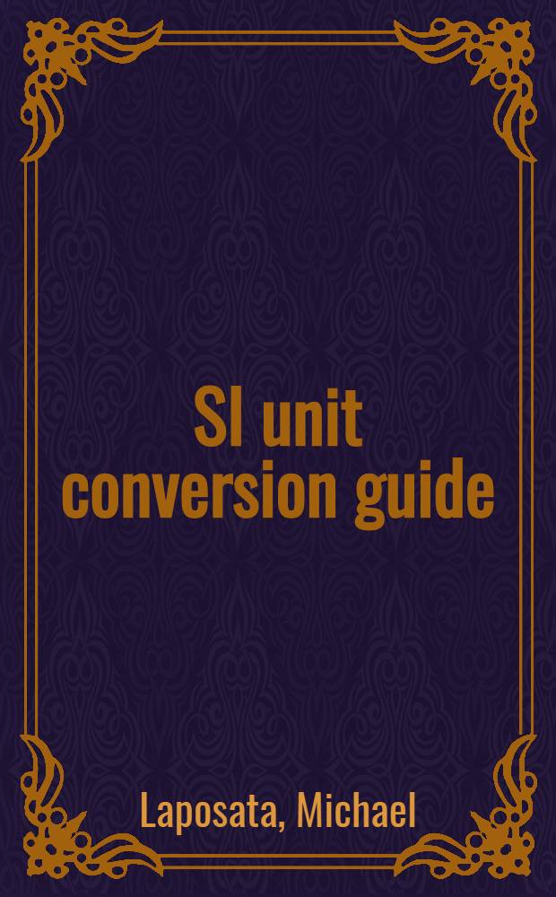 SI unit conversion guide