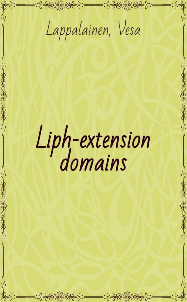Liph-extension domains