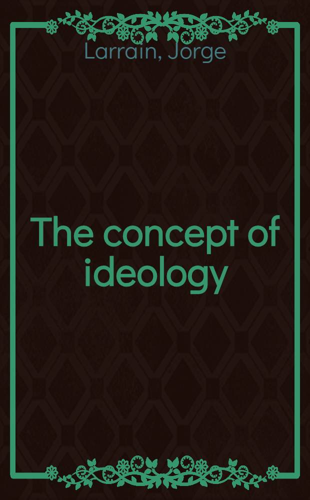 The concept of ideology