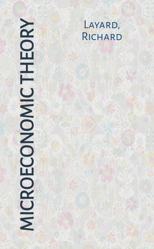 Microeconomic theory