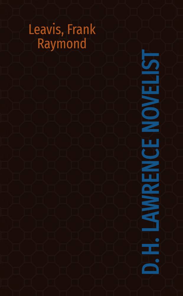 D. H. Lawrence novelist