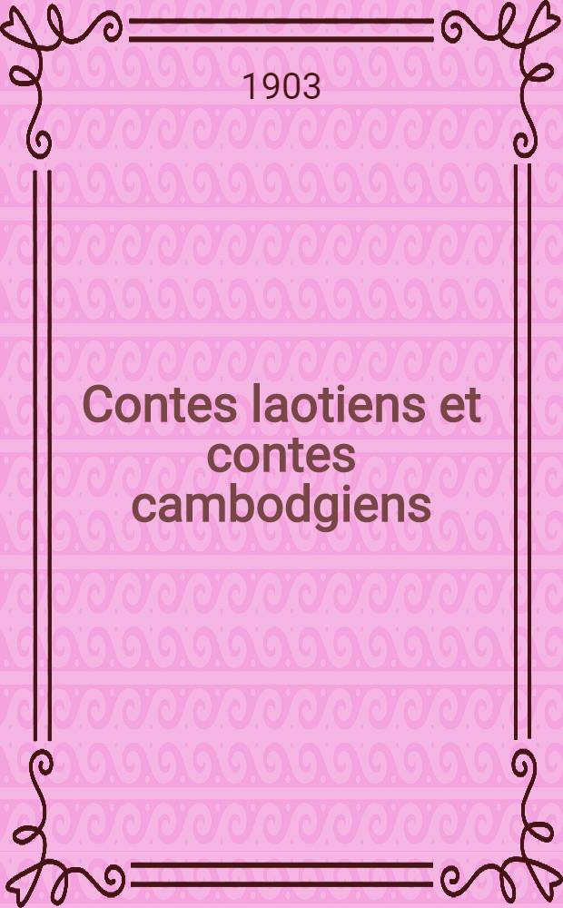Contes laotiens et contes cambodgiens