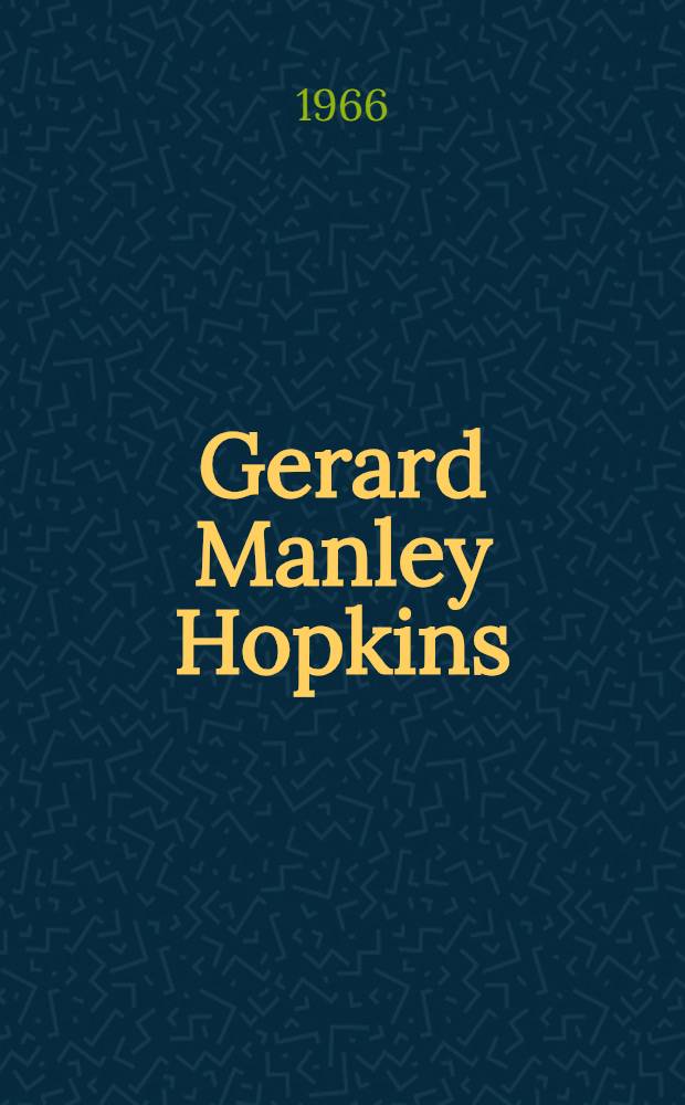Gerard Manley Hopkins