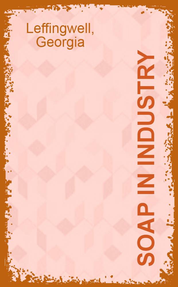 Soap in industry
