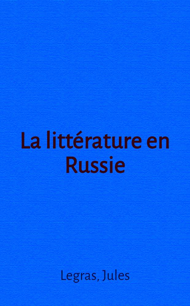 La littérature en Russie