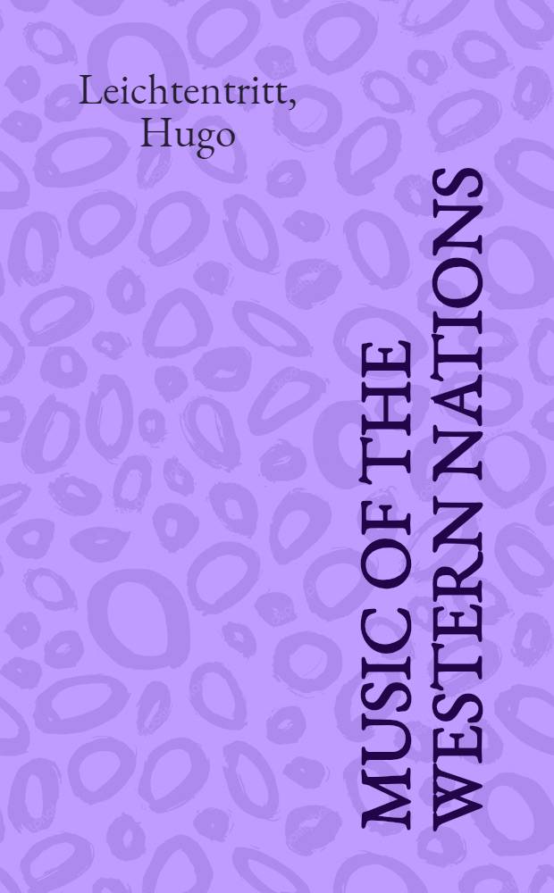 Music of the Western nations