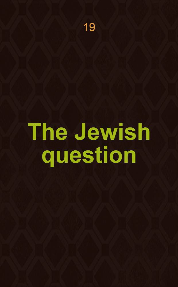 The Jewish question