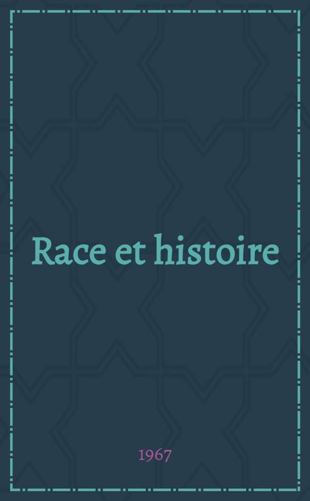Race et histoire