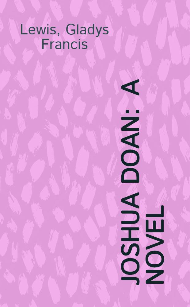 Joshua Doan : A novel